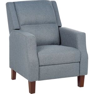 Beliani Blue Retro Recliner Chair - Recliner Chair Beliani Blue Retro Recliner Chair - Recliner Chair