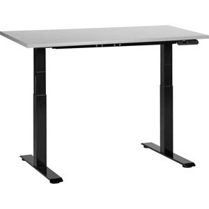 Beliani - Adjustable Height Desk - Modern Grey Steel Frame Beliani - Adjustable Height Desk - Modern Grey Steel Frame