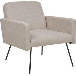 Beliani NARKEN Beige Upholstery Armchair - Armchair Beliani NARKEN Beige Upholstery Armchair - Armchair