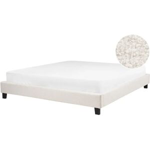 Beliani Bed - 180x200cm, Beige, Scandinavian Minimalist Beliani Bed - 180x200cm, Beige, Scandinavian Minimalist