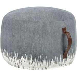 Beliani Pouffe - Blue Cotton 50x50x30cm Decor Beliani Pouffe - Blue Cotton 50x50x30cm Decor