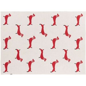 Beliani Cotton Blanket Beige Red 130x180 cm Kids Room Modern Design Beliani Cotton Blanket Beige Red 130x180 cm Kids Room Modern Design