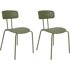 Beliani SIBLEY Green Dining Chairs - Dining Chairs Beliani SIBLEY Green Dining Chairs - Dining Chairs