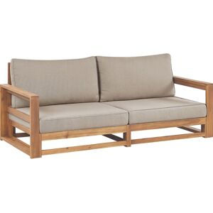 Beliani Garden Sofa TIMOR FSC Certified Acacia Light Wood 2 Seater - Garden Sofa Beliani Garden Sofa TIMOR FSC Certified Acacia Light Wood 2 Seater - Garden Sofa