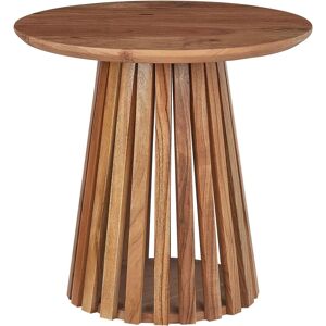 Beliani Coffee Table Dark Wood Acacia - Round Modern Living Room Beliani Coffee Table Dark Wood Acacia - Round Modern Living Room