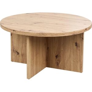Beliani Light Wood Round Coffee Table Stanton - Coffee Table Beliani Light Wood Round Coffee Table Stanton - Coffee Table