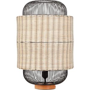 Beliani Rattan ja Metallikori - Pöytälamppu Beliani Rattan ja Metallikori - Pöytälamppu