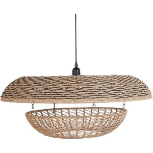 Beliani Pendant Lamp Natural Paper Rope Shade Lighting - Pendant Lamp Beliani Pendant Lamp Natural Paper Rope Shade Lighting - Pendant Lamp