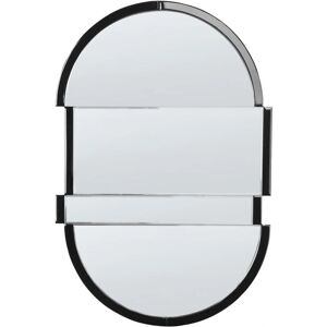 Beliani Wall Mirror Black 60 x 90 cm Modern Style Hanging Decor - Wall Mirror Beliani Wall Mirror Black 60 x 90 cm Modern Style Hanging Decor - Wall Mirror