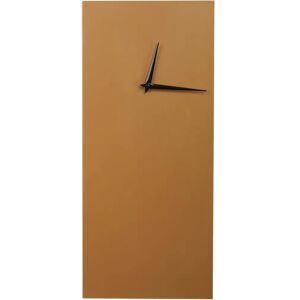 Beliani Gold Wall Clock - Pombal - Rectangular Modern Design Beliani Gold Wall Clock - Pombal - Rectangular Modern Design
