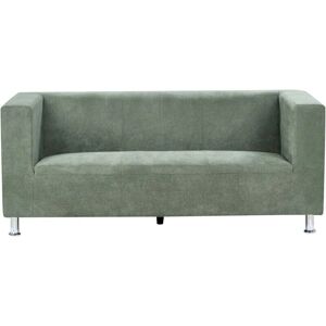 Beliani Eucalyptus 3-Seater Sofa Green Fabric - Sofa Beliani Eucalyptus 3-Seater Sofa Green Fabric - Sofa