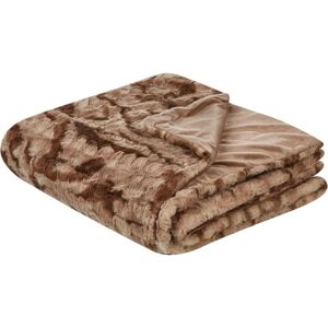 Beliani Bedspread Brown Faux Fur 150x200cm - Bedspread Beliani Bedspread Brown Faux Fur 150x200cm - Bedspread