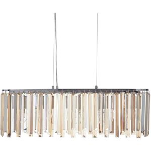 Beliani Mandeo Silver Crystal Chandelier - Modern Style Beliani Mandeo Silver Crystal Chandelier - Modern Style