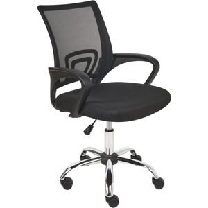 Beliani Office Chair Black Mesh Adjustable Swivel Desk Computer Seat - Office Beliani Office Chair Black Mesh Adjustable Swivel Desk Computer Seat - Office