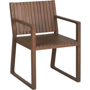 Sedia da Giardino Beliani - Legno di Acacia Rustico per Esterni Sedia da Giardino Beliani - Legno di Acacia Rustico per Esterni