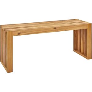 Beliani Garden Bench - Rustic Modern Acacia Wood - 150cm Beliani Garden Bench - Rustic Modern Acacia Wood - 150cm