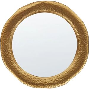 Beliani Wall Mirror Gold Modern Industrial 68cm Beliani Wall Mirror Gold Modern Industrial 68cm