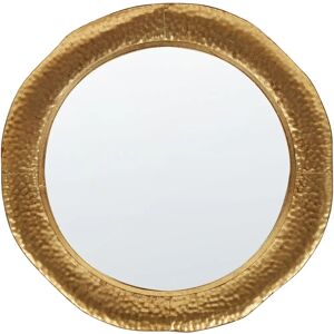 Beliani Wall Mirror Gold Modern Industrial 68cm Beliani Wall Mirror Gold Modern Industrial 68cm