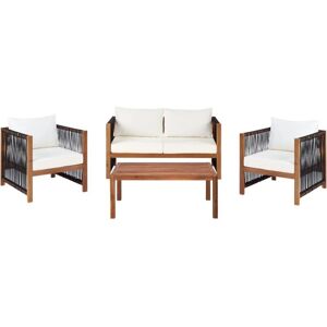 Beliani Garden Furniture Set - Acacia Wood, 4-Seater, Cushions, Coffee Table - Garden Furniture Set Beliani Garden Furniture Set - Acacia Wood, 4-Seater, Cushions, Coffee Table - Garden Furniture Set