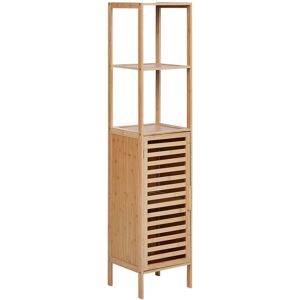 Beliani Light Bamboo Bathroom Shelf - Bathroom Cabinet Beliani Light Bamboo Bathroom Shelf - Bathroom Cabinet