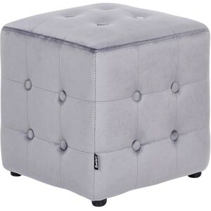 Beliani Wisconsin Velvet Cube Ottoman - Pouf Beliani Wisconsin Velvet Cube Ottoman - Pouf