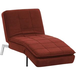 Beliani Modern Red Polyester Chaise longue - Modern Style Beliani Modern Red Polyester Chaise longue - Modern Style