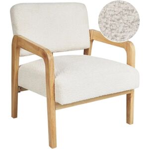 Beliani Hjo Light Wood Retro Armchair Beliani Hjo Light Wood Retro Armchair