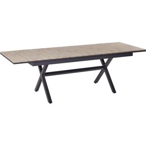 Beliani Extendable Garden Table - Modern Aluminum Outdoor Furniture Beliani Extendable Garden Table - Modern Aluminum Outdoor Furniture