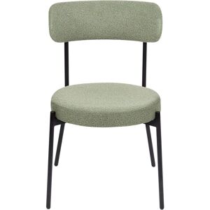 Beliani Allison Light Green Bouclé Modern Dining Chair - Dining Room Furniture Beliani Allison Light Green Bouclé Modern Dining Chair - Dining Room Furniture