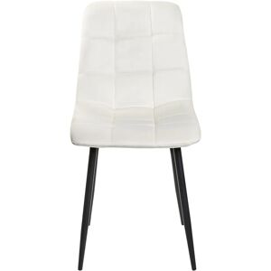 Beliani Off White Velvet Dining Chairs Set of 4 Beliani Off White Velvet Dining Chairs Set of 4