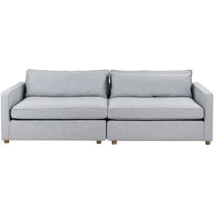 Beliani Vinstra Gray Polyester 3-Seater Modern Sofa Beliani Vinstra Gray Polyester 3-Seater Modern Sofa