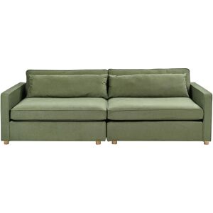 Beliani Vinstra Modern Green 3-Seater Sofa Beliani Vinstra Modern Green 3-Seater Sofa