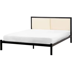 Beliani Metal Bed Beige - Industrial Style 140x200cm Beliani Metal Bed Beige - Industrial Style 140x200cm