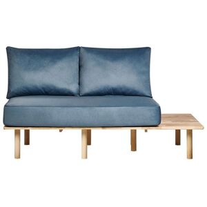 Beliani Sofa - Scandinavian Style Blue Polyester 2-Seater Beliani Sofa - Scandinavian Style Blue Polyester 2-Seater