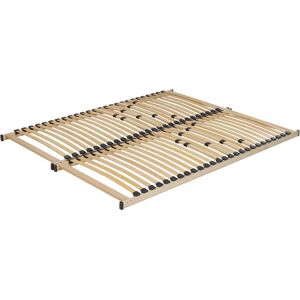 Beliani Vouziers Bed Base - 160x196cm - Light Wood - Bed Type Beliani Vouziers Bed Base - 160x196cm - Light Wood - Bed Type