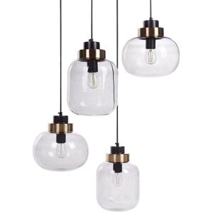 Beliani Zayande Gray Glass Pendant Lamp - Ceiling Light Beliani Zayande Gray Glass Pendant Lamp - Ceiling Light