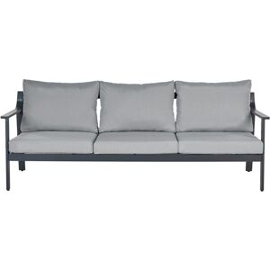 Beliani Kiato - Garden Sofa 3-seater Dark Gray Aluminum Beliani Kiato - Garden Sofa 3-seater Dark Gray Aluminum