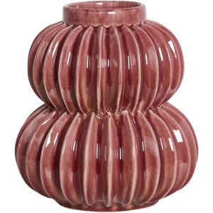 Beliani Watermoss Modern Red Gres Flower Vase - Vase Beliani Watermoss Modern Red Gres Flower Vase - Vase
