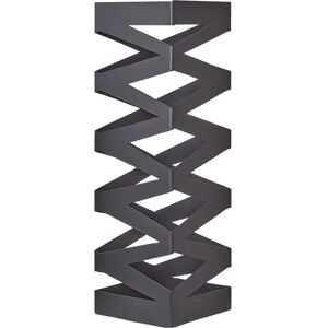 Beliani Musta Zigzag Sateenvarjoteline Beliani Musta Zigzag Sateenvarjoteline