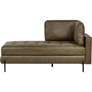 Beliani Model Rebais Synthetic Leather Green 172x85x85 - Chaise longue Beliani Model Rebais Synthetic Leather Green 172x85x85 - Chaise longue