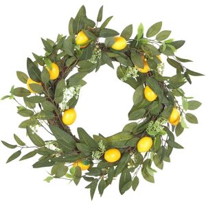 Beliani Handmade Green Artificial Flower Crown - Traditional Style Beliani Handmade Green Artificial Flower Crown - Traditional Style