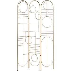 Beliani - Model Turania - Gold Metal Room Divider - 170cm Beliani - Model Turania - Gold Metal Room Divider - 170cm