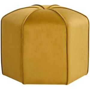 Beliani Wishek Velvet Round Footstool - Pouf Beliani Wishek Velvet Round Footstool - Pouf