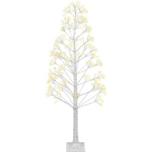 Beliani Albioni White Outdoor Christmas Tree LED 180cm Beliani Albioni White Outdoor Christmas Tree LED 180cm