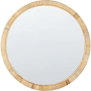 Beliani Anlezy Pyöreä rattan-seinäpeili - Boho-tyyli Beliani Anlezy Pyöreä rattan-seinäpeili - Boho-tyyli
