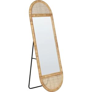 Beliani - Espejo de pie chic de ratán 150x50 cm estilo boho salón dormitorio accesorios para el hogar natural - Mirror Beliani - Espejo de pie chic de ratán 150x50 cm estilo boho salón dormitorio accesorios para el hogar natural - Mirror