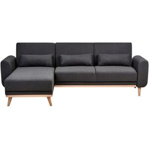 Beliani Ollsta Modern Corner Sofa - Sofa Bed, Black, 258x147x88 cm Beliani Ollsta Modern Corner Sofa - Sofa Bed, Black, 258x147x88 cm