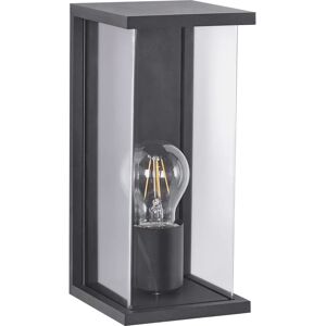 Beliani Wakal Exterior Wall Light - Modern Aluminum Black Wall Lamp Beliani Wakal Exterior Wall Light - Modern Aluminum Black Wall Lamp