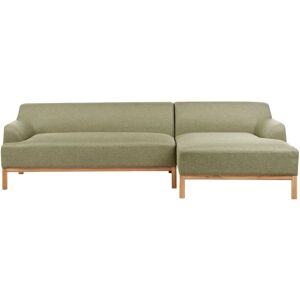 BELIANI Sofa Olive Green - Corner, 3 Seats, Scandinavian Style BELIANI Sofa Olive Green - Corner, 3 Seats, Scandinavian Style