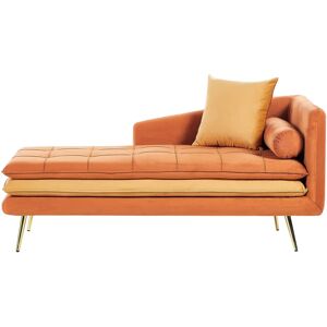 Beliani Gonesse Velvet Right Chaise Longue - Chaise longue Beliani Gonesse Velvet Right Chaise Longue - Chaise longue